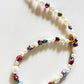 Ilaria Necklace - Made with AAA baroque freshwater pearls and vintage Murano Millefiori beads