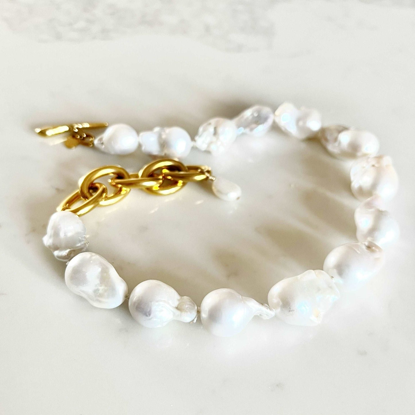 Willa Full Strand  baroque freshwater pearls 